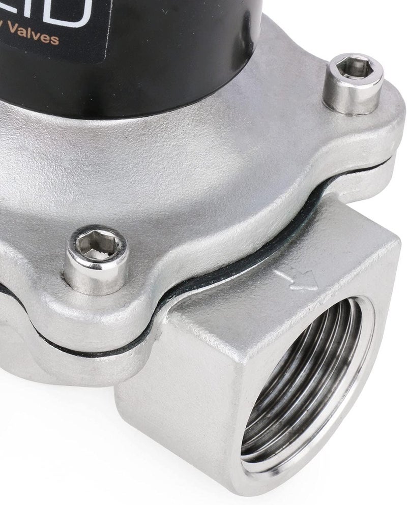 U.S. Solid 1/2" Stainless Steel Electric Solenoid Valve 12V DC Normally Closed - Image 5